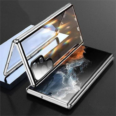 Samsung S24U mobile phone case, metal magnetic double-sided buckle