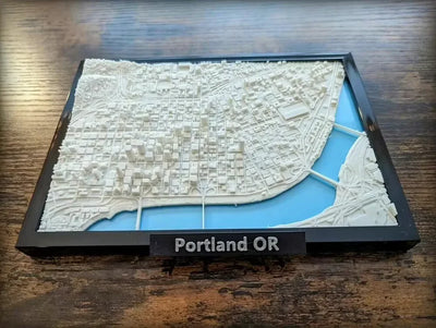 Oregon City Model Street View Skyline Architectural Ornament - A store full of imaginative ideas 
