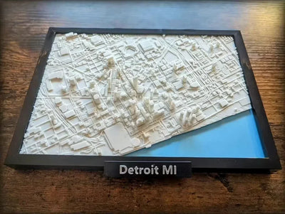 Detroit City Model Street View Skyline Architectural Ornament - A store full of imaginative ideas 