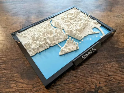 Miami City Model Street View Skyline Architectural Ornament - A store full of imaginative ideas 