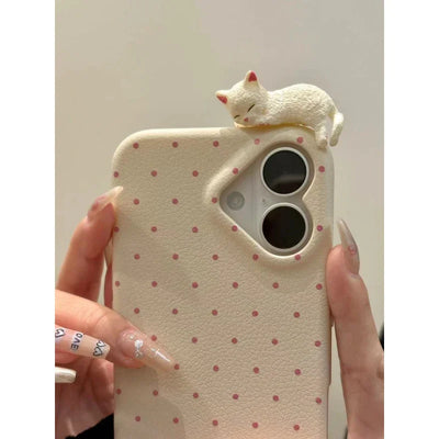 Cute polka dot cat compatible iPhone - A store full of imaginative ideas 