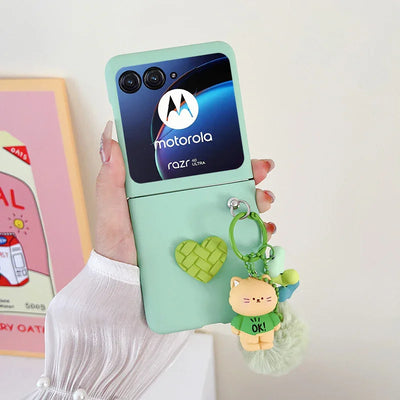 Compatible with Motorola Razr60ultra phone case/folding cartoon hairball/MOTORazr 2025 case - A store full of imaginative ideas 