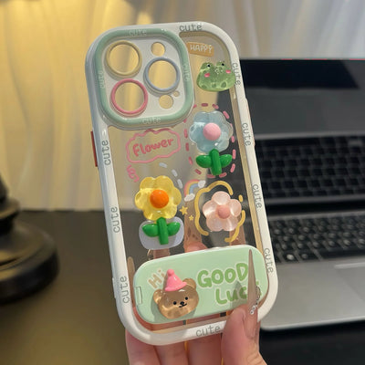 Frog flower pattern/iPhone 16 case/iPhone14 - A store full of imaginative ideas 