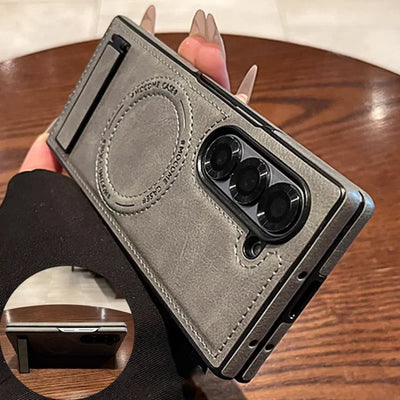 For Samsung Galaxy Z Fold 6 Fold Stand Case For Samsung Z Fold 5 Mags